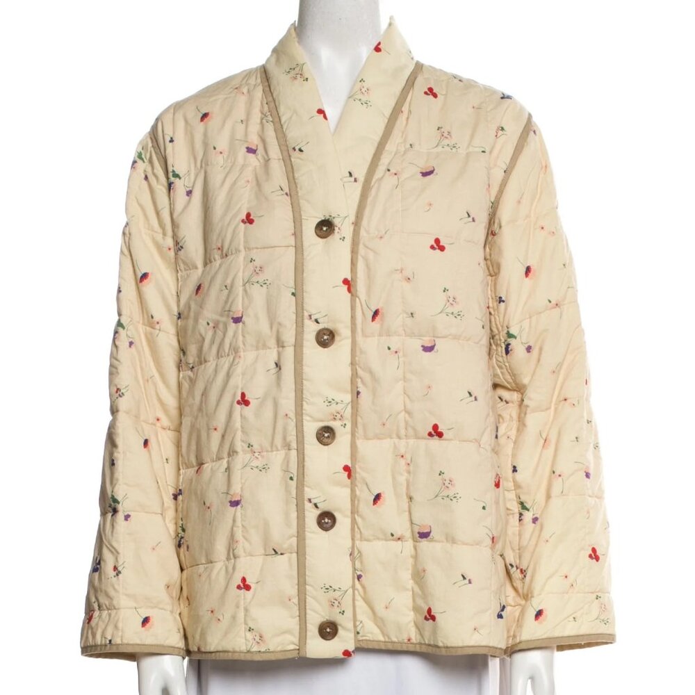 Caron Callahan Tao Floral Jacket EUC Sz S RARE